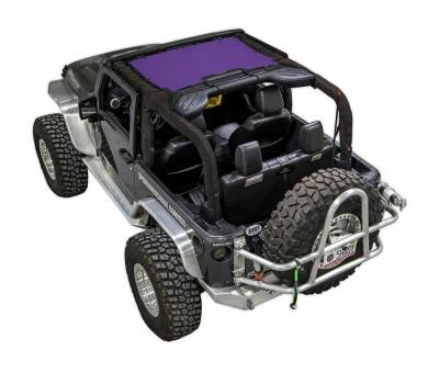 SpiderWebShade - SpiderWebShade Mesh Bikini Top-Purple for Jeep JK 2DR JKINI-2D-PURPLE