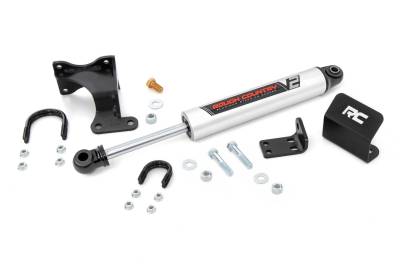 Rough Country Suspension Systems - Rough Country V2 Single Steering Stabilizer 2"-8" Lift for Jeep JK 8731970