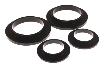 Energy Suspension - Energy Suspension 4.6101G Coil Spring Isolator Set Rear Polyurethane Black