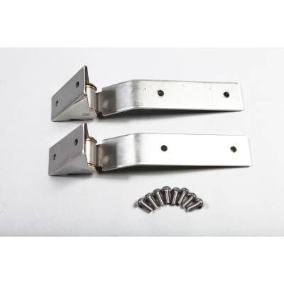 Rugged Ridge - Rugged Ridge 11114.02 Tailgate Hinges Stainless Steel for Jeep Wrangler