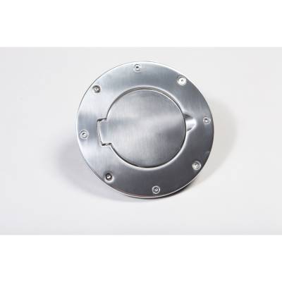 Rugged Ridge - Rugged Ridge 11425.01 Non-Locking Gas Cap Door Polished Aluminum