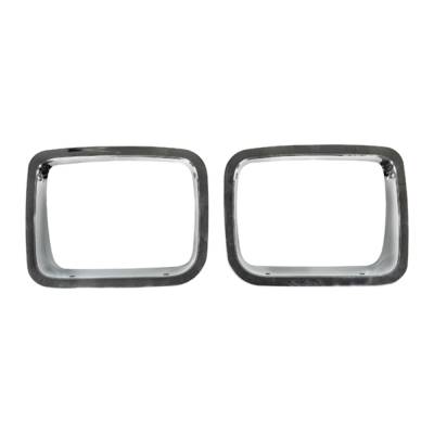 Rugged Ridge - Rugged Ridge 12419.05 Headlight Bezel Chrome for Jeep Wrangler