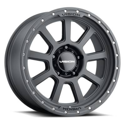 Vision Wheel - Vision Wheels 350 Ojos 15x8 6x5.5 -28mm Black Matte 350BL5883SBBR-28