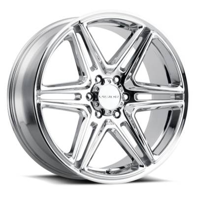 Vision Wheel - Vision Wheels 476 Wedge 22x9.5 5x5.5 8mm Chrome 476-22985C8