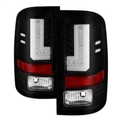 Spyder Auto - Spyder Auto 5083777 Black/Clear LED Taillights for 16-17 GMC Sierra