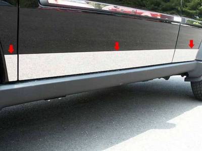 Quality Automotive Accessories - QAA TH47940 Stainless Rocker Panel Trim 6pc for 07-11 Dodge Nitro