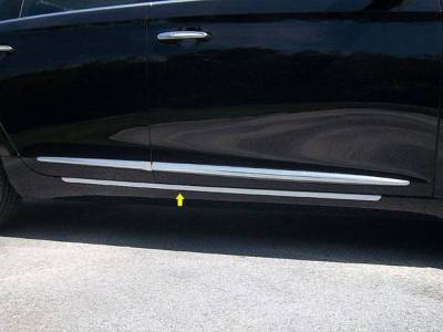 Quality Automotive Accessories - QAA TH53248 Stainless Rocker Panel Trim 2pc for 13-19 Cadillac XTS