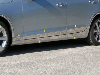 Quality Automotive Accessories - QAA TH53237 Stainless Rocker Panel Trim 10pc for 13-18 Cadillac ATS