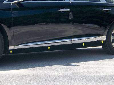 Quality Automotive Accessories - QAA TH53245 Stainless Rocker Panel Trim 8pc for 13-19 Cadillac XTS