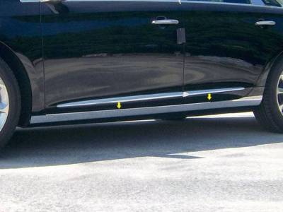 Quality Automotive Accessories - QAA TH53246 Stainless Rocker Panel Trim 4Pc for 13-19 Cadillac XTS