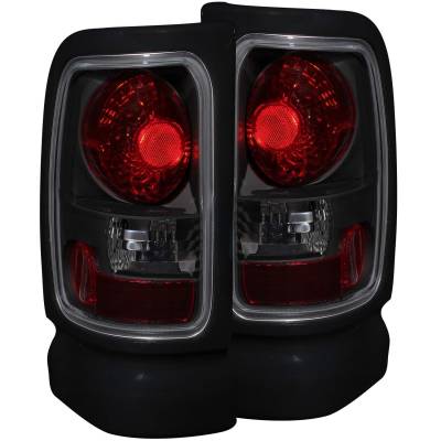 Anzo USA - Anzo USA Chrome Euro Smoked Lens Taillight Set for Ram Trucks 211170