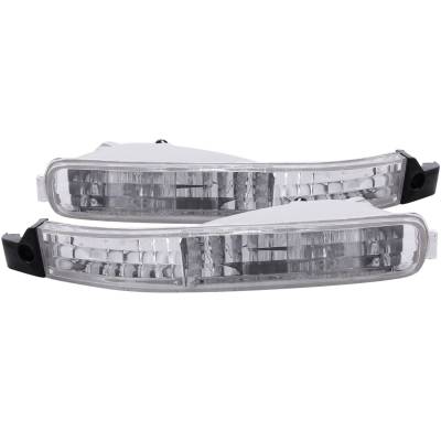 Anzo USA - Anzo USA Clear Lens Front Bumper/Turn Signal Light Set Honda Accord 511007