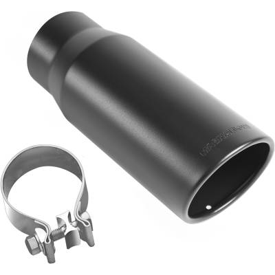 MagnaFlow Exhaust Products - MagnaFlow 35237 Single Black Coated Exhaust Tip 3.5" Inlet/5" Outlet