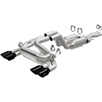 MagnaFlow Exhaust Products - MagnaFlow 19598 Street Series Black Chrome Cat-Back System for 21-25 Wrangler