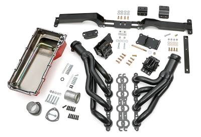 Trans-Dapt Performance - Engine SWAP-IN-A-BOX Kit LS In 78-87 GM A & G-Body Cars- Raw Headers