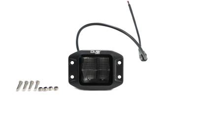DV8 Offroad - DV8 Offroad BE3FMW40W 3" Flush Mount LED Cube Pod Light w/Flood Pattern