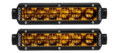 Rigid Industries - Rigid Industries 906704 SR-Series DOT/SAE J583 6" Selective Yellow LED Fog Light