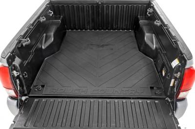 Rough Country Suspension Systems - Rough Country RCM688 Rubber Truck Bed Mat Black for 05-23 Toyota Tacoma 5'
