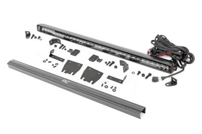 Rough Country Suspension Systems - Rough Country 80054 Hood Mount 30" LED Light Bar Kit for 18-26 Jeep JL/JT