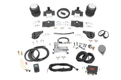 Rough Country Suspension Systems - Rough Country 10032WC Rear Air Spring Kit w/Compressor for 09-18 Ram 1500 4WD