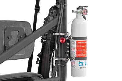 Rough Country Suspension Systems - Rough Country Universal Fire Extinguisher Mount Kit Black 99013