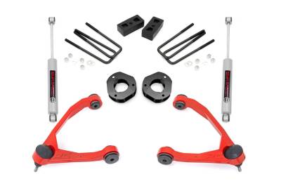 Rough Country Suspension Systems - Rough Country 19831RED 3.5" Suspension Lift for 07-16 Silverado/Sierra 1500 RWD