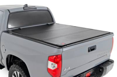 Rough Country Suspension Systems - Rough Country Hard Tri-Fold Tonneau Cover for 07-21 Toyota Tundra 5.7' 49414551