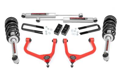Rough Country Suspension Systems - Rough Country 22631RED 3.5" N3 Strut Suspension Lift Kit for 19-25 Sierra 1500