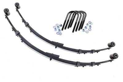 Rough Country Suspension Systems - Rough Country Rear Leaf Spring Kit for 4" Lift for Jeep Wrangler YJ 8011Kit