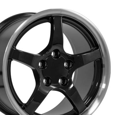 OE Wheels LLC - OE Wheels CV05 17x9.5 5x4.75 54mm Black/Machined CV05-D17095-5475-54BM