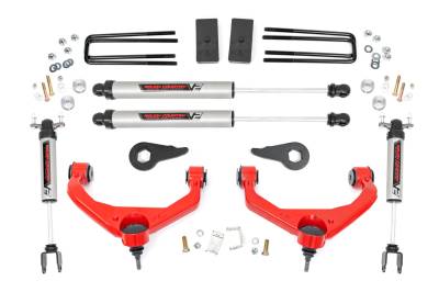Rough Country Suspension Systems - Rough Country 97570RED 3.5" Suspension Lift Kit for 11-19 Silverado/Sierra HD