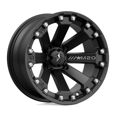 MSA Offroad Wheels - MSA Wheels M20-14710 M20 KORE 14x7 4x110 -52mm Satin Black