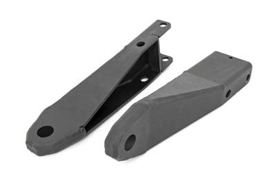 Rough Country Suspension Systems - Rough Country RS151 Front Tow Hook Brackets Black for 20-26 Sierra 2500HD