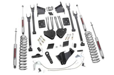 Rough Country Suspension Systems - Rough Country 527.20 6" 4-Link Lift Kit 15-16 F250 Super Duty Diesel 4WD