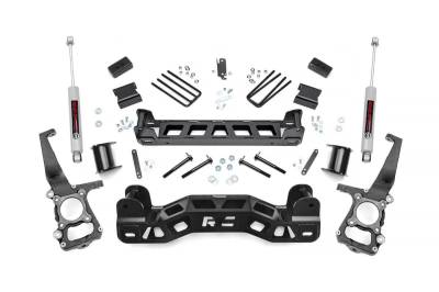 Rough Country Suspension Systems - Rough Country 4" Suspension Lift Kit 09-10 Ford F150 RWD 57231