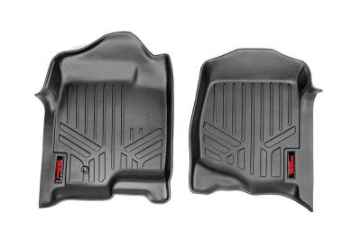 Rough Country Suspension Systems - Rough Country Front Floor Liners Black 07-13 Silverado/Sierra M-2071