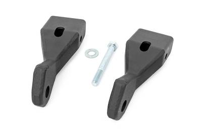 Rough Country Suspension Systems - Rough Country Front Tow Hook Brackets Black 07-13 Silverado/Sierra 1500 RS148