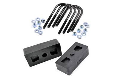 Rough Country Suspension Systems - Rough Country 1" Rear Block/U-Bolt Kit 97-03 Ford F150 6581