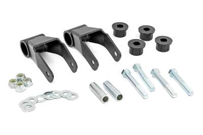 Rough Country Suspension Systems - Rough Country Rear Boomerang Spring Shackles 3/4" Lift for Cherokee XJ 1104