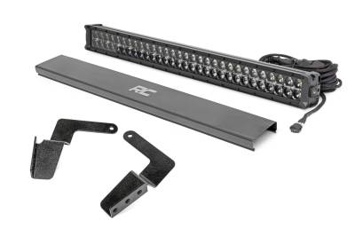 Rough Country Suspension Systems - Rough Country Bumper Mount 30" LED Light Bar Kit for 07-14 FJ Cruiser 70652DRL