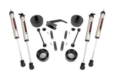 Rough Country Suspension Systems - Rough Country 65770 2.5" V2 Suspension Lift Kit for 07-18 Jeep Wrangler JK 4WD