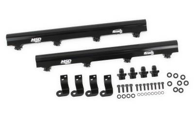 MSD - MSD Ignition 2720 Atomic EFI Billet Fuel Injector Rail Kit for GM 294-427