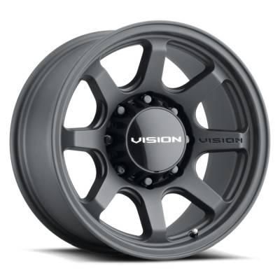 Vision Wheel - Vision Wheels 351 Flow 17x9 8x6.5 0mm Black Matte 351-7981SB0