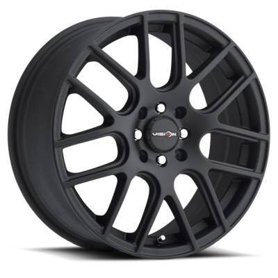 Vision Wheel - Vision Wheels 426H Cross 16x7 4x100/4.25 42mm Black Matte 426H6701MB42