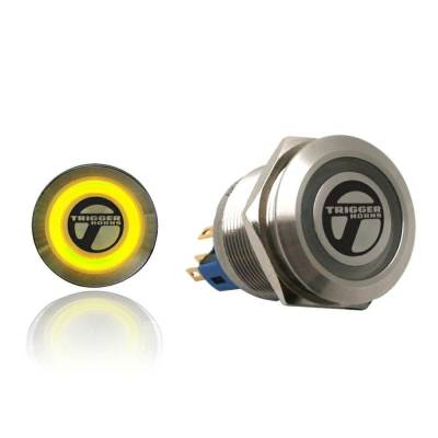 Trigger Horns - Trigger Horns TRGA8 Trigger Billet Button Yellow Illumination