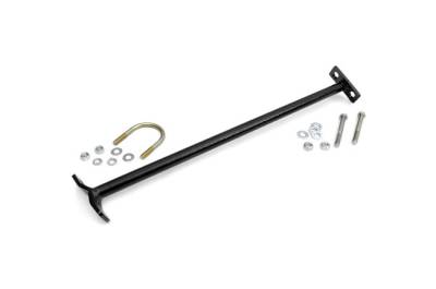 Rough Country Suspension Systems - Rough Country Steering Box Brace Kit Black for 97-02 Jeep Wrangler TJ 1153