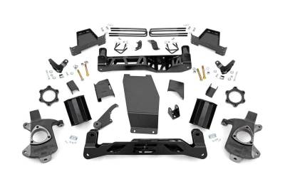 Rough Country Suspension Systems - Rough Country 18802 7" Suspension Lift Kit for 14-18 Sierra 1500 Denali 4WD