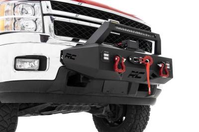 Rough Country Suspension Systems - Rough Country EXO Front Bumper Winch Mount Kit 11-19 Silverado HD 10764