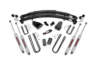 Rough Country Suspension Systems - Rough Country 490-87UP30 4" Suspension Lift Kit for 87-96 Ford F250 4WD