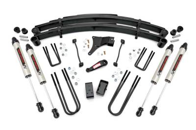 Rough Country Suspension Systems - Rough Country 49470 4" Suspension Lift Kit for 99 Ford SD V10/Diesel 4WD
